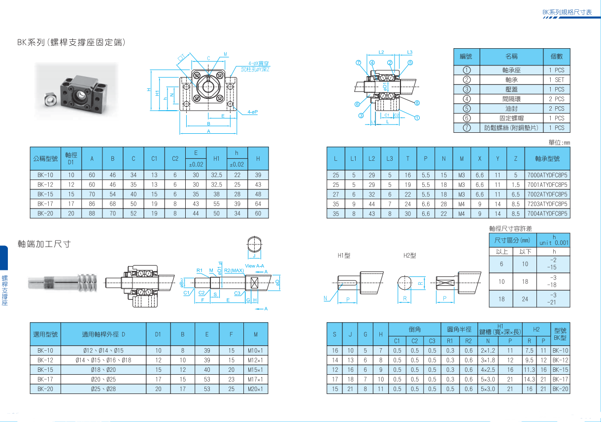 BK17支撐端